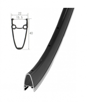 Ráfik 28" TWN Colour Black (622-15)