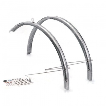Sada blatníkov 28" BRN City Retro Hammered (Silver)