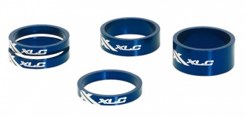Set podložiek pod predstavec A-head 1 1/8" XLC AS-A02 (Blue)