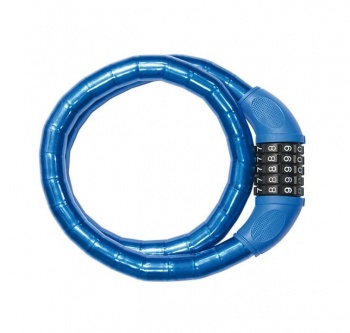 Zámok opancierovaný lankový BRN Trendy Combo (Blue)