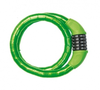 Zámok opancierovaný lankový BRN Trendy Combo (Green)