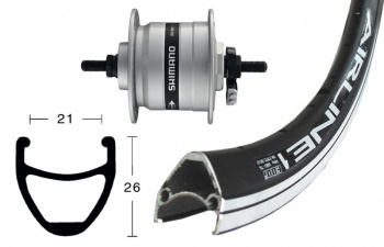 Koleso predné 28" Rodi Airliner 1 / Shimano DH-3000 s dynamom (622-19)