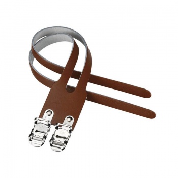 Remienok pedálovej klipsne BRN Leather Straps Double (Brown)