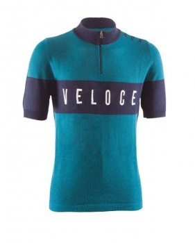 Retro dres s krátkym rukávom BRN Vintage Veloce (Aquamarine)