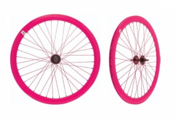 Set kolies 28" BRN Fixed (Fuchsia Fluo)