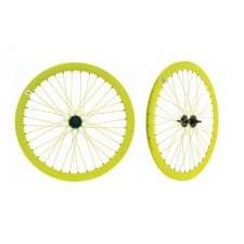 Set kolies 28" BRN Fixed (Fuchsia Yellow)