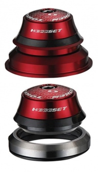 Hlavové zloženie A-head 1 1/8" / 1 1/8"-1,5" Token Taper hEGGset (Red)