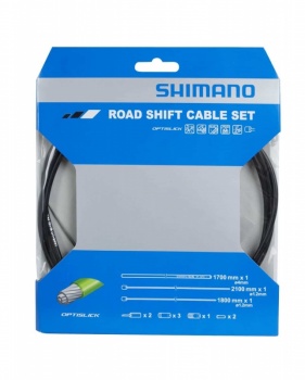 Sada radiaceho lanka a bowdenu Shimano Road Shift Cable Set Y60198010 (Black)