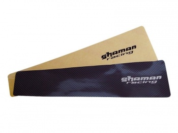 Ochranná samolepka pod reťaz Shaman Racing XL (Carbon)