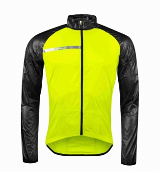 Bunda letná Force Windpro (Black&Fluo)