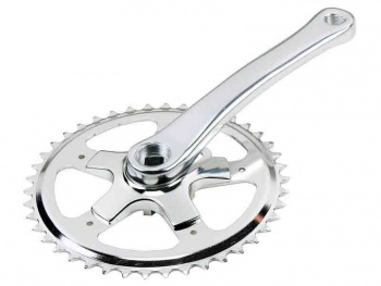 Kľuka s jedno prevodníkom BRN Aluminium Chainwheel Set (Silver)