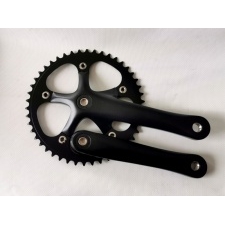 Kľuka s jedno prevodníkom Prowheel Solid (Black)