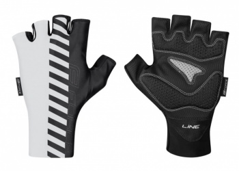 Cyklorukavice Force Line (Black/White)