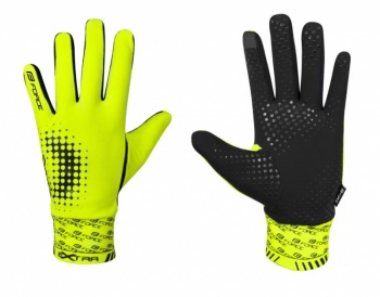 Jarné/jesenné cyklorukavice Force Extra (Fluo Yellow)
