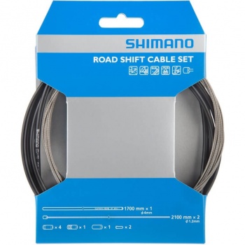 Sada radiaceho lanka a bowdenu Shimano Road Shift Cable Set Y60098022 (Black)