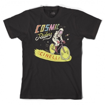 Tričko s krátkym rukávom Cinelli Sergio Mora "Cosmic Rider" (Black)
