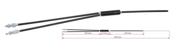 Sada brzdového lanka a bowdenu Force BMX Rotor (Black)