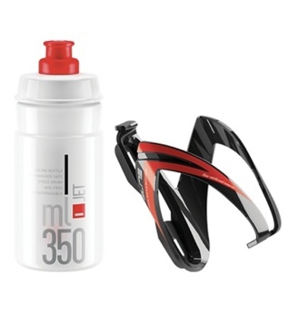 Fľaša a košík na fľašu Elite Kit Ceo (Red)