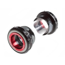 Stredové misky Ridea BB24 Ceramic BSA (Black/Red)