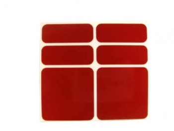 Reflexné nálepky Shaman Racing Reflective Stickers (Red)