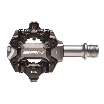 Pedál MTB nášlapný BRN MTB CNC Jet (Titanium)