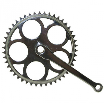 Kľuka s jedno prevodníkom TWN Fe (Silver) vrátane stredovej osky