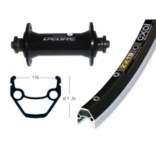 Predné koleso 26" EXAL ZX 19 / Shimano Deore