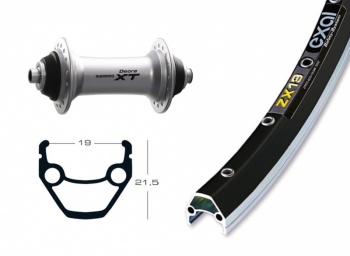 Predné koleso 28" EXAL ZX 19 / Shimano Deore