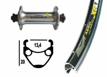 Predné koleso 28" EXAL XR1 / Shimano Tiagra