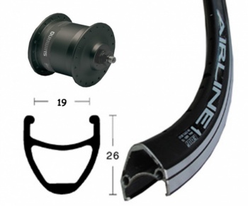 Koleso predné 28" Rodi Airliner 1 / Shimano DH 3N30 s dynamom