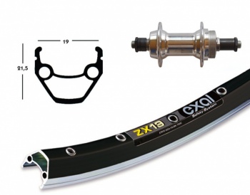 Zadné koleso 28" EXAL ZX 19 / AL náboj