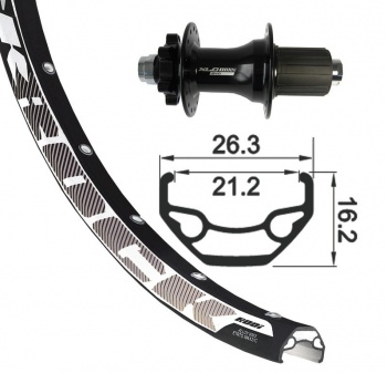 Koleso zadné 26" Rodi Black Rock Disc / XLC Evo Disc