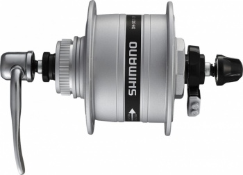 Náboj predný s dynamom Shimano DH-3D37-QR (Silver)